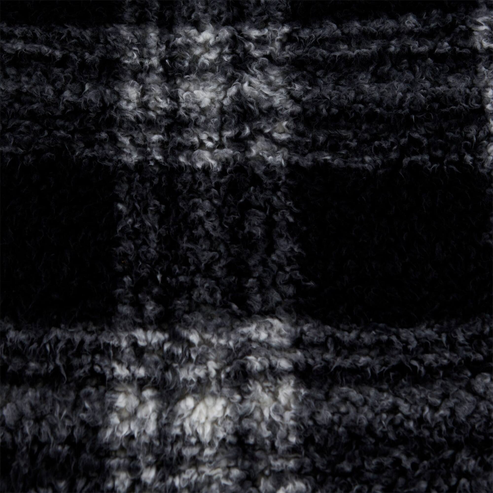 DII® Black Farmhouse Plush Plaid Throw